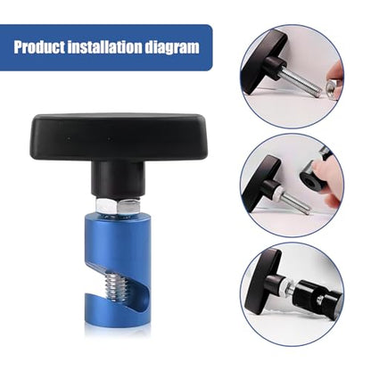 UGSHY 1 PC M12 x 1.25 Car Modification Hood Prop Accessories, Metal Anti-Pinch Vehicle Hood Prop Tool, Universal Automotive Hood Trunk Tailgate Lift Support Holder for Truck SUV Car (Blue) - color: Blue