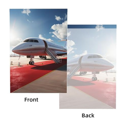Red Carpet Airplane Backdrop Background for Photography 5x7ft Photobooth Professional Photo Backdrop Curtains Video Photography Studio Photo Backgrounds Banner Booth Background Screen Parties - color: Red Carpet Airplane