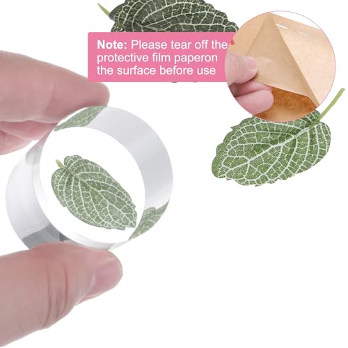 uxcell 2pcs Acrylic Cylinder Display Blocks, 40 x 40 mm/1.6" x 1.6" Clear Jewelry Display Base Polished Cube Riser Stand Display Holder Base for Bracelet Jewelry Cosmetics Crafts - size: 40 x 40mm