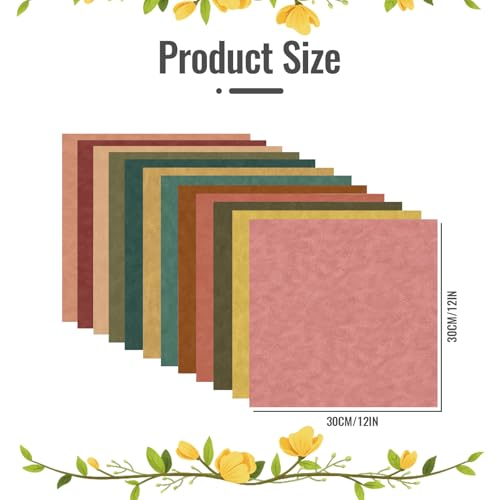 MXCOIRTP Scrapbook Paper 12x12 IN, 24 Sheets/24 Designs Double-Sided Textured Decorative Craft Paper for DIY Background Card Art Craft Making Photo Album -Boho Tone