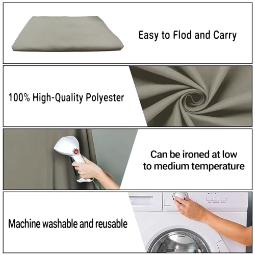 5x7FT Gray Screen Backdrop Photo Background, Pure Grey Color, Professional Photography Video Studio, Events, Streaming, Games, Live Streaming, Video Shooting - color: Grey, size: 5x7ft