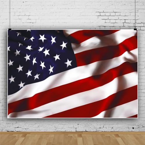 10x6.5ft American Flag Backdrop for Photography Stars and Stripes US Flag Independence Day 4th of July Background Veterans Memorial Day Labor Day Patriotic Party Decor Portrait Studio Props - color: Flag01, size: 10x6.5ft