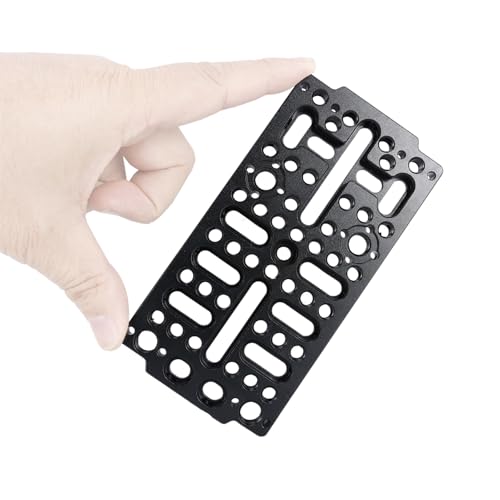 NICEYRIG Universal Cheese Plate Cinema Camera Mounting Cheeseplate Applicable for Sony FX3/FX30, BMPCC 6K Pro, URSA Mini, DSLR Cage Rig [Version 3] - 578
