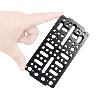 NICEYRIG Universal Cheese Plate Cinema Camera Mounting Cheeseplate Applicable for Sony FX3/FX30, BMPCC 6K Pro, URSA Mini, DSLR Cage Rig [Version 3] - 578