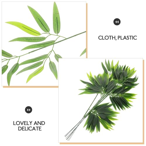 Luxshiny 10pcs Japanese Style Artificial Leaf Sushi Plate Decoration Food Photography Props Sashimi Tray Realistic Leaf Decor for Dining and Entertaining