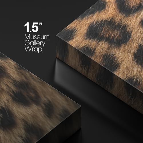 wall26 - Canvas Prints Wall Art - Canvas Prints Wall Art - Leopard Fur/Skin Texture - 12"x12" - color: 03. Leopard Pattern, size: 12"L x 12"W