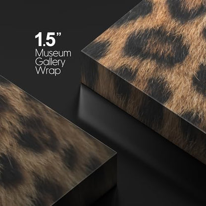 wall26 - Canvas Prints Wall Art - Canvas Prints Wall Art - Leopard Fur/Skin Texture - 12"x12" - color: 03. Leopard Pattern, size: 12"L x 12"W