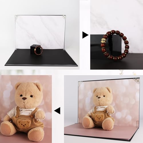 Product Photography Backdrops, 8PCS 16Patterns Small Photo Backdrop Board, ugc Background Board for Content Creators, Double Sided Flat Lay Photoshoot Props for Food Jewelry Cosmetics 16x11.5inch
