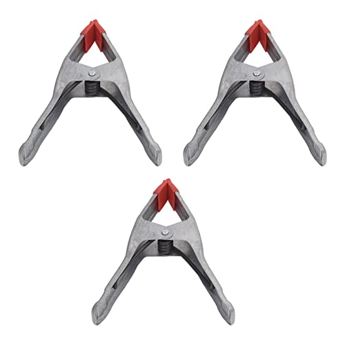 9 Inch Iron Galvanizing A Shape Spring Clamp 3PCS, Woodworking Clip for Fixing Tarpaulins, Lids, Photography Backgrounds
