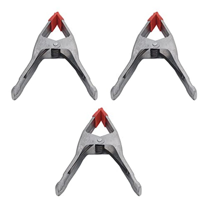 9 Inch Iron Galvanizing A Shape Spring Clamp 3PCS, Woodworking Clip for Fixing Tarpaulins, Lids, Photography Backgrounds