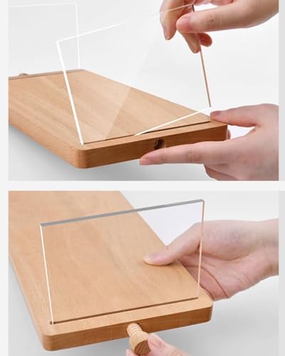 Wood Display Risers, Organizer Stand, Riser Stand for Figures, Cupcake, Perfume and More (Acrylic S 32*15*10.5cm/12.60*5.91*4.13inches) - color: Acrylic S 32*15*10.5cm/12.60*5.91*4.13inches