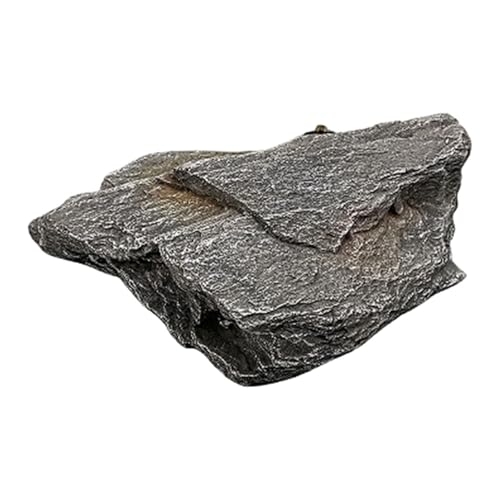 Artificial Landscape Rock, Lightweight Fake Rocks, Faux Stone with Realistic Natural Texture, Photography Prop Decorative Stone, Foam Landscape Rock for Yard Garden Lawn Patio Decor, C 37x26x12cm - color: C 37x26x12cm