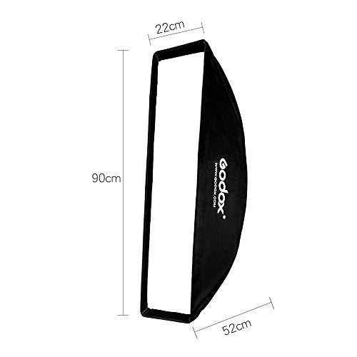 Godox 8.6"x35" / 22x90cm Softbox Honeycomb Grid Strip Soft Box Bowens Mount for Photo Studio Flash (FW 22x90 2PCS) - color: FW 22x90(2PCS)