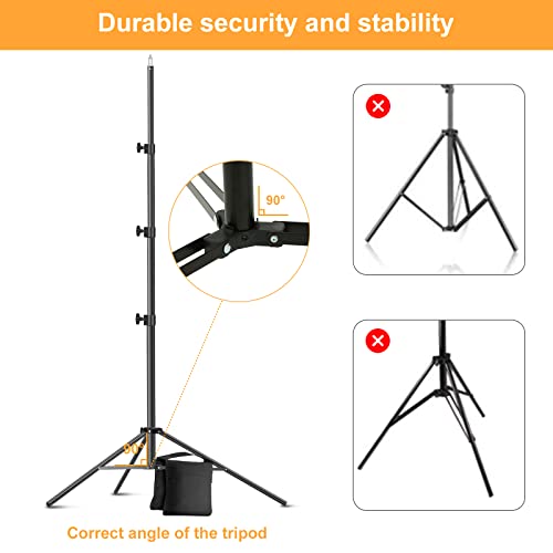Backdrop Stand, Maxztill 8.5x10Ft Adjustable Photo Backdrop Stand Kit,Backdrop Stand for Parties,4 Crossbars,6 Background Clamps,4 Backdrop Clip Holder,2 Sandbags,1 Carry Bag for Wedding/Photoshoot - size: 8.5X10ft Backdrop Stand