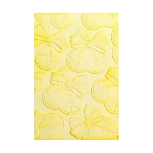 BAOFALI 3D Christmas Theme Plastic Embossing Folders Jingle Bells for DIY Scrapbooking Photo Album Card Paper Craft Decoration for Card Making,Embossing Template Paper Card Embossing Stencil - color: Jingle Bells