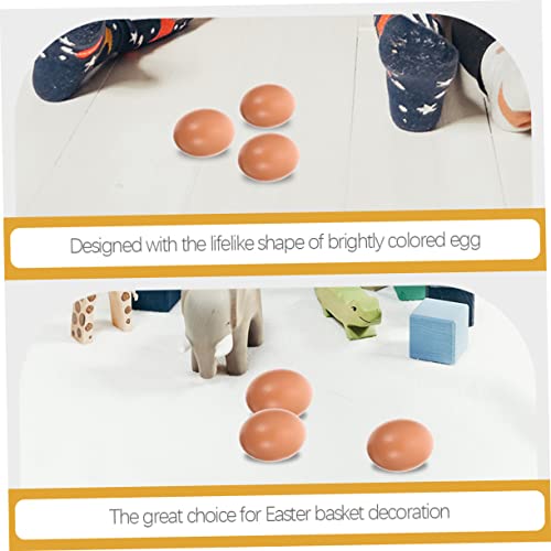 6pcs Fake Eggs for Crafting Artificial Eggs for Easter Decor and Home Styling for Festivals and Photography Props