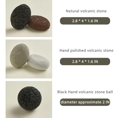 5PCS Original Design Natural Volcanic Rock Product Photography Background Prop Set for Cosmetics Jewelry Ornaments Makeup Skin Care Small Product