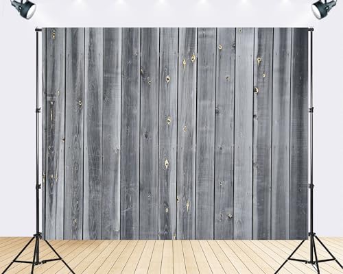 Trykid 15x8ft Gray Wood Plank Backdrop Weathered Neutral Tone Texture Photography Background Minimalist Rustic Gathering Tapestry Party Decoration Photo Studio Prop Fabric - size: 15x8ft
