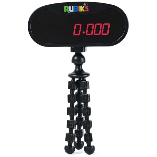Rubik’s Cube, Mini Timer Display & Stand, Includes Case, Clear Display Device & Adjustable Stand for At-Home Speedcubing Practice, Brain Teaser Puzzle for Adults, Fidget Toy for Kids, Ages 8 & Up - color: Rubiks Mini Timer Stand, Includes Case