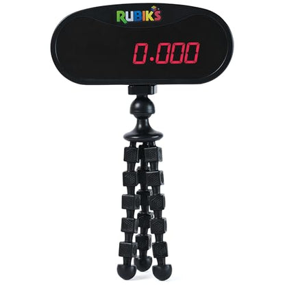 Rubik’s Cube, Mini Timer Display & Stand, Includes Case, Clear Display Device & Adjustable Stand for At-Home Speedcubing Practice, Brain Teaser Puzzle for Adults, Fidget Toy for Kids, Ages 8 & Up - color: Rubiks Mini Timer Stand, Includes Case