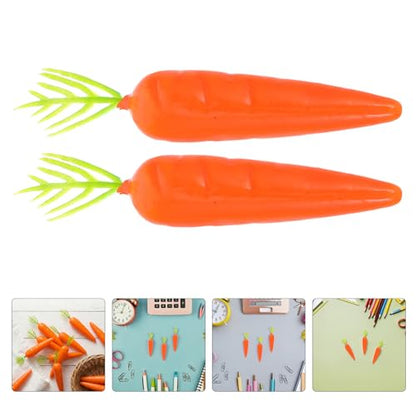 LUOZZY 150pcs Mini Artificial Carrot Decorations Funny Foam Fake Vegetables for Easter Home Kitchen Party DIY Photography Props