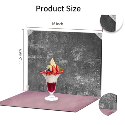 Photo Backdrop 10Pcs 20Patterns Small Product Photography Backdrops Kit Food Photography Backdrop Board Double-Sided Table Top Backdrop Kit Flat Lay Props