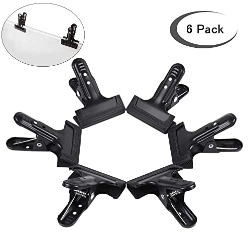 Backdrop Spring Clamps - 6 Pack of 4" Heavy Duty Clips for Photography Background Stands, Woodworking & Home Improvement Projects - size: 6 Packs