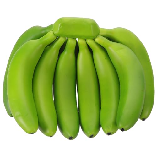Realistic Artificial Banana Bunch Lifelike Simulation Fruit Fake Food Model Banana Bunch Display for Photography Prop Wedding Dessert Party Table Decor
