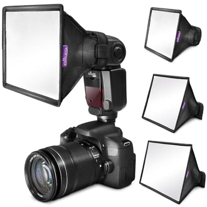(3 Pack) Flash Diffuser Light Softbox by Altura Photo (Universal, Collapsible with Storage Pouch) for Canon, Yongnuo and Nikon Speedlight - size: 6x5", 9x7", 11x8"