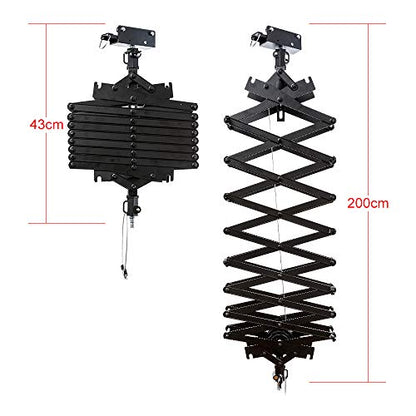 2M Pantograph for Studio Ceiling Rail System Ceiling Mounting Rail System Accessories(Pantograph) - size: Pantograph
