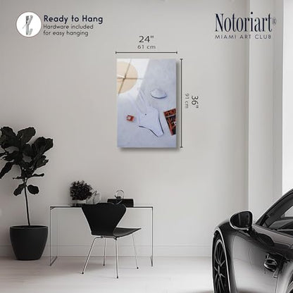 Beach Day Flat Lay Acrylic Print Fashion Photography by Notoriart, Ready to Hang, 24 x 36 - size: 36"L x 24"W