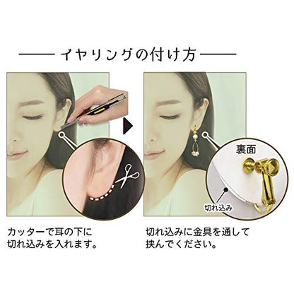 Sasagawa 37-5001 Original Works Photo Kit for Piercing, Japanese Model, 8 Patterns - color: Japanese, style: Earrings