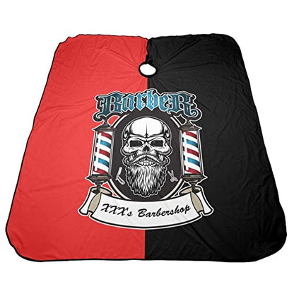 Custom Waterproof Barber Cape Personalized Text Barber Shop Salon Cape for Men Customized Hair Cutting Cape - color: Barber Style-1