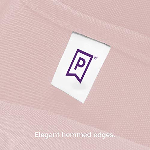 Gee Di Moda Cloth Napkins - 17 x 17 Inch Pink Dinner Napkins - Set of 12 Soft & Absorbent Washable Fabric Cloth Table Napkins with Hemmed Edges for Hotel Restaurant, Holiday Parties & Wedding - color: Pink