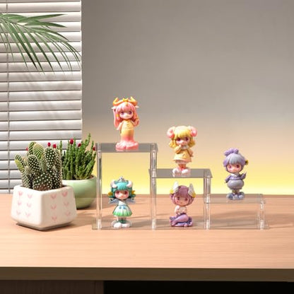 3 Tier Clear Acrylic Display Risers Stand Shelf, Acrylic Stands Display for Collectibles Pop Figure Models Perfumes Jewel,Action Figures Stand Organizer - color: 3 Tier/Model 3