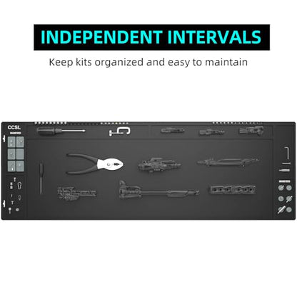Gun Cleaning Mat 48"x16", Extra Large Magnectic Gun Mat for All Guns Anti-Slip Rubberized Workbench Mat for Pistol and Rifle - color: Black