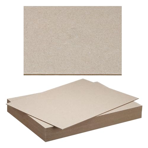 PATIKIL 12x8x0.08" Chipboard Sheets, 20Pcs 80PT Thick Book Board Binders Board Sturdy Bookbinding Supplies for Book Binding Cover, Gray - color: Gray, size: 12x8x0.08"