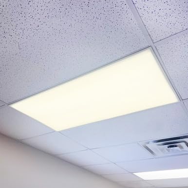 OCTO LIGHTS Fluorescent Light Covers for Ceiling Lights Classroom 2x4, Magnetic Light Covers Beige Ceiling Light Cover Panel for Classrooms, Offices and Healthcare - Improve Focus & Reduce Eyestrain - color: Light Beige