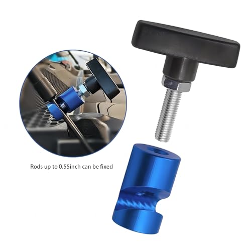 UGSHY 1 PC M12 x 1.25 Car Modification Hood Prop Accessories, Metal Anti-Pinch Vehicle Hood Prop Tool, Universal Automotive Hood Trunk Tailgate Lift Support Holder for Truck SUV Car (Blue) - color: Blue