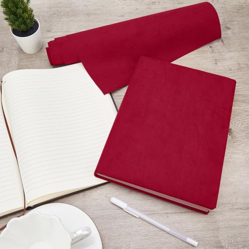 CRASPIRE 51 x 11.8inch Linen Book Cloth for Book Binding Fabric Surface Paper Backed Bookcover Books Album Scrapbooking Archival DIY Covering Protector Bookcloth Bookbinding Supplies Dark Red - color: Dark Red