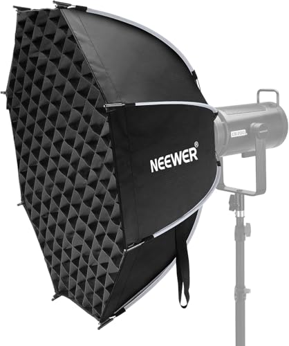 NEEWER 35.4'' Octagonal Softbox, Quick Release Parabolic Soft Box with Bowens Mount, Diffusers, Grid, Bag Compatible with Aputure 120d Compatible with Godox SL60w NEEWER Q4 AS600B CB300B Q300, NS92P - style: 35.4"/90cm Octagonal