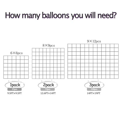 36pcs Pearl White Square Foil Balloons Backdrop Kit - 9.5ft White Elegant Balloon Wall/Tunnel for Birthday, Wedding, Baby Shower, 2026 Graduation Photo Booth (Straws & Ribbon Included) - color: White
