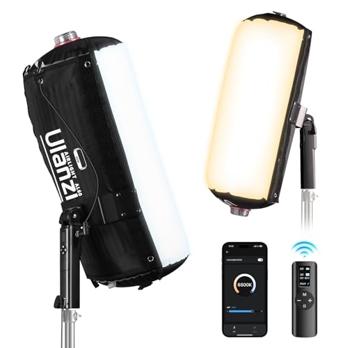 Ulanzi AL60 Inflatable Tube Light - LED Video Light Photography with Remote, 2700K-6500K CRI≥96 10 Effects Portable Photography Camera Soft Light for Game/Live Stream/YouTube(Not Adapter & Power Bank) - size: 60W Bi Color
