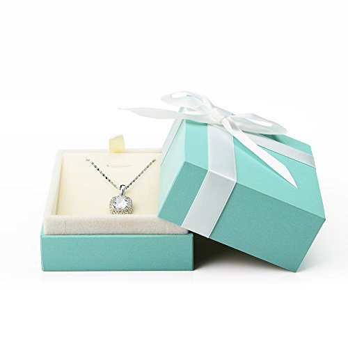 Oirlv Velvet Pendant Necklace Gift Box Long Chain Display Case - size: Necklace/Pendant Box