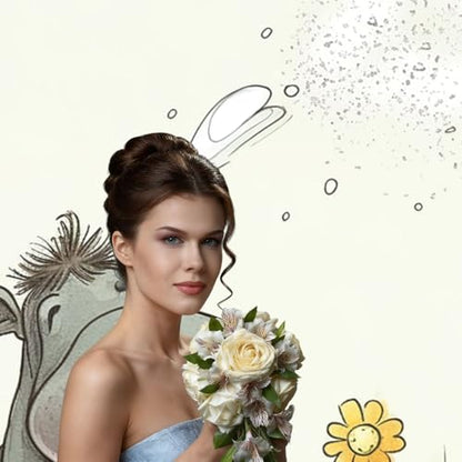 Hippo and Dandelion Backdrop Background for Photography 5x7ft Photobooth Professional Photo Backdrop Curtains Video Photography Studio Photo Backgrounds Banner Booth Background Screen Parties - color: Hippo And Dandelion
