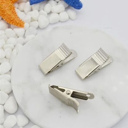 35pcs Metal Mini Alligator Clips, Spring Clamps, Sturdy, Non-Slip, Portable, Silver, Classic, Suitable for Clothes, Photos, Home Office School