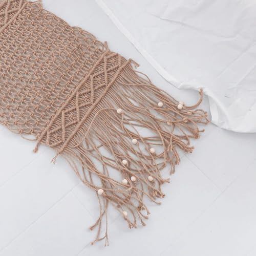 Newborn Photography Props Baby Photoshoots Photo Posing Macrame Blankets Rug Backdrop (Brown 01) - color: Brown 01
