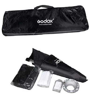 Godox SB-FW Strip Softbox 35x160cm Strip Light Modifier Honeycomb Grid Studio Lighting Photography S-Fit Mount Speed Ring Diffuser stripbox Flash Modifier Strobe Light Photography Portrait Photo
