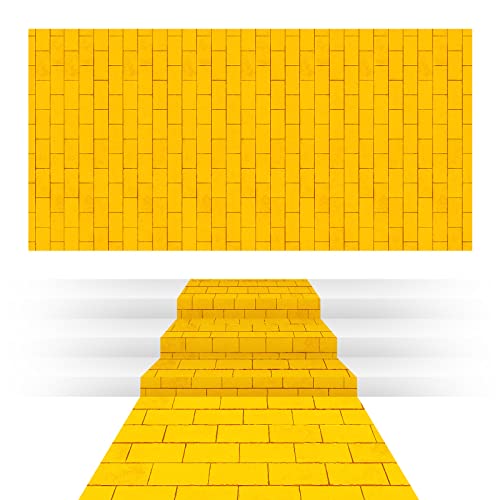 Chuangdi Gold Brick Stone Wall Backdrop Stone Wall Scene Setter Sheet Wallpaper Curtains Door Removable Brick Tablecloth Photo for Winter Halloween(1 Sheets,4.49 x 32.81 ft) - size: 4.49 x 32.81 ft