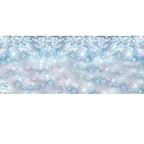 20x10ft Falling Snowflake Portrait Backdrops for Photography Winter Ice Snow Flakes Photo Shoot Newborn Kids Baby Adults Wedding Photo Background Vinyl Photo Booth Props - size: 20x10ft